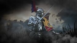 medieval knight Stock Footage