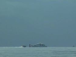 Lightning Over The Ocean Stock Footage