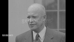 Dwight Eisenhower statement on Winston Churchill's retirement News Clip
