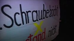 Activists protest against nuclear waste en route from France News Clip