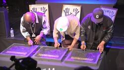 RockWalk inducts famous Hip Hop DJs, Grand Wizzard Theodore, Grand Mixer DXT, and Grandmaster Flash News Clip