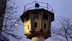Former Watchtower in Berlin Stock Footage