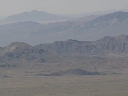 WS AERIAL View of Mojave Desert / California, United States Stock Footage