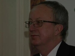 David Hewson at Specsavers National Book Awards at Mandarin Oriental Hyde Park on December 4, 2012 in London, England.  Stock Footage