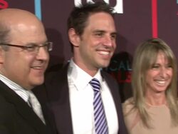 Bonnie Hammer, Jeff Wachtel, Arianna Huffington at USA Networks World Premiere Of 'Political Animals' Stock Footage