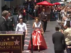 Jennifer Lopez at Jennifer Lopez Honored With Star Stock Footage