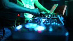 DJ at work Stock Footage