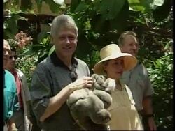 Australia - Clintons visit News Clip