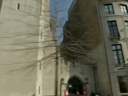 MS POV Shot along 5th Avenue, including Guggenheim Museum / New York, United States  Stock Footage