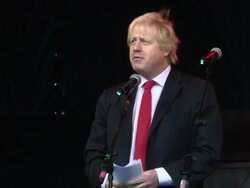 SPEECH: Mayor Boris Johnson Stock Footage