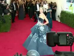 Karolina Kurkova at 'Charles James: Beyond Fashion' Costume Institute Gala - Arrivals Stock Footage