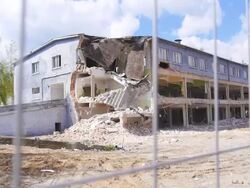 Demolished building. Stock Footage