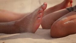 hands and feet Stock Footage