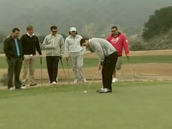 PUMA Special Edition Chrome Golf Collection Launch with Johan Edfors and Luke Wilson Stock Footage