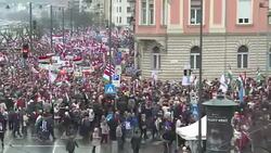 CLEAN : Mass pro Orban demo before Hungary election News Clip