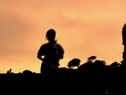 JOGGER SUN (HD) Stock Footage