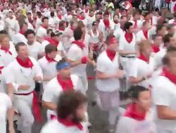 Fiesta de San Fermin 2012 Stock Footage