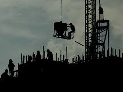 Construction Worker Stock Footage