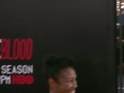 Stephen Moyer, Anna Paquin at "True Blood" Seventh and Final Season Premiere Stock Footage