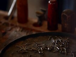 CU TU PAN R/F boot maker gluing vamp to sole of cowboy boot Stock Footage