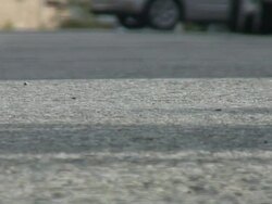 (HD1080i) Feet Before Wheels -Slow Motion- Stock Footage