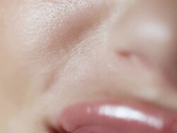 Woman smiling closeup Stock Footage