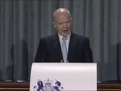 William Hague speaks of a changing world News Clip