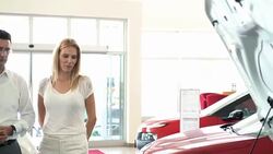 Buying new car. Stock Footage