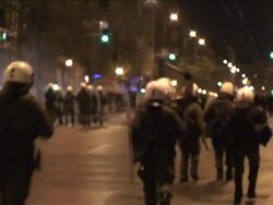 Protesters clash with riot police; rocks thrown, tear gas Instructional Video