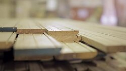 Carpenters in workshop Stock Footage