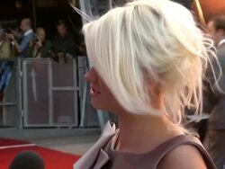 Danielle Harold at the Cowboys & Aliens UK Premiere at London England. (Footage by WireImage Video/Getty Images Entertainment Video) Stock Footage