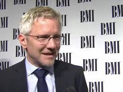 INTERVIEW:Paul Haslinger on the event, his projects, composing at the Composer David Arnold To Receive BMI's Richard Kirk Award At The BMI Film/TV Awards at Beverly Hills CA. (Footage by WireImage Video/GettyImages) Stock Footage