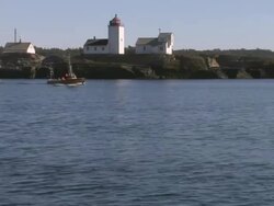 Lighthouse in daytime. Stock Footage