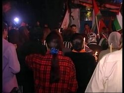 GAZA: CHILDREN HOLD PEACE RALLY News Clip