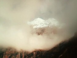 timelapse of Oeschinensee mountain Stock Footage