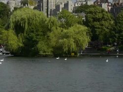 Royal Windsor Castle Stock Footage