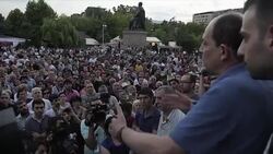 CLEAN : Opposition protestors rally in Yerevan over hostage crisis News Clip