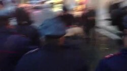 CLEAN : Topless feminist protest as cardinals News Clip