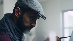 Young artist Stock Footage