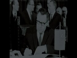 SYND 21/03/1970 SIGNING OF THE AGREEMENT BETWEEN RUSSIA AND CZECHOSLOVAKIA News Clip