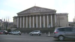 National Assembly Building in Paris News Clip