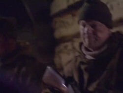 Danny Dyer and Sean Bean at the Age of Heroes Set Visit at Haugesund . (Footage by WireImage Video/GettyImages) Stock Footage