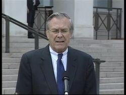 Rumsfeld and Danish counterpart discuss Iraq Instructional Video