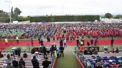 CLEAN : New Zealand schoolkids claim world's biggest haka News Clip