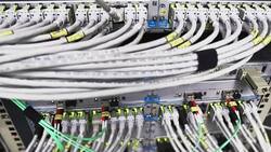 Computer Network Switch With Blinking Lights (UHD) Stock Footage