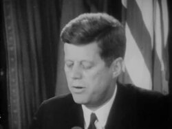 JFK Cuban Missile Crisis speech - Part 10 of 14 Stock Footage