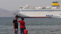 Anek Lines cruise ship docks in Kos News Clip