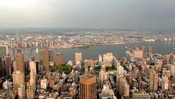 New York aerial view Stock Footage