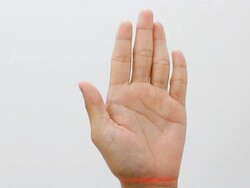 HD:Hand scanning for security(Future concept). Stock Footage