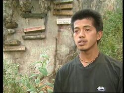 PHILIPPINES: 200 YEAR OLD TRADITION OF HANGING COFFINS OFF CLIFFS News Clip